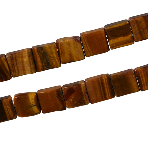 1 Strang Tigerauge, L39cm, 32 Stücke, rechteckig, Schmuck DIY
